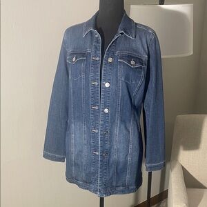 Chico’s Women's Blue Denim Jacket Chico’s size 0